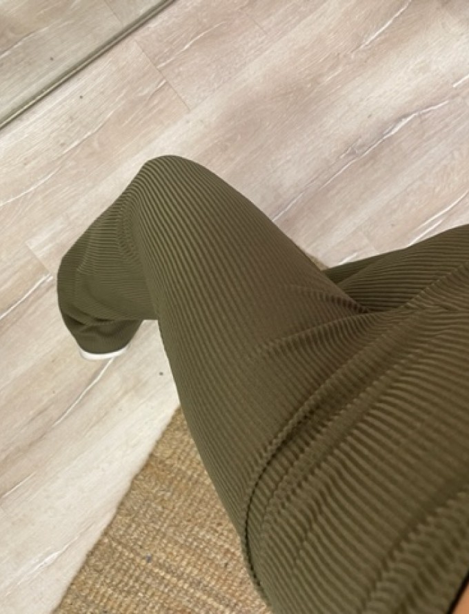 Haki Boru Paça Pantalon